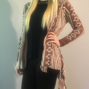 Printed cardigan